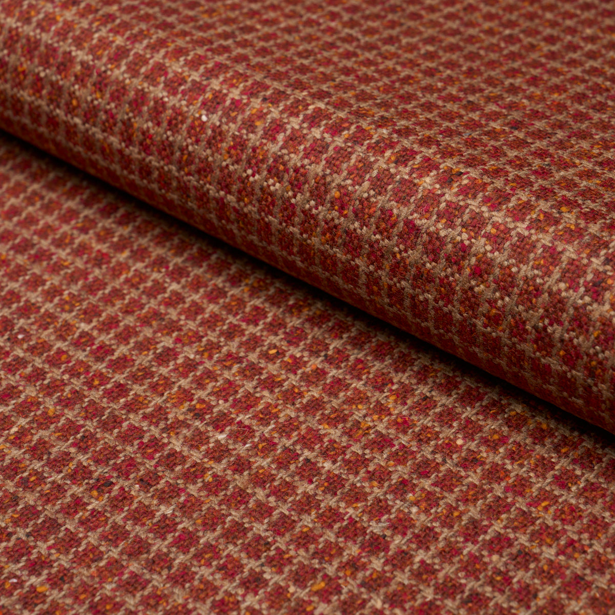 Purchase 82354 | Hudson Wool Check, Rust - Schumacher Fabric