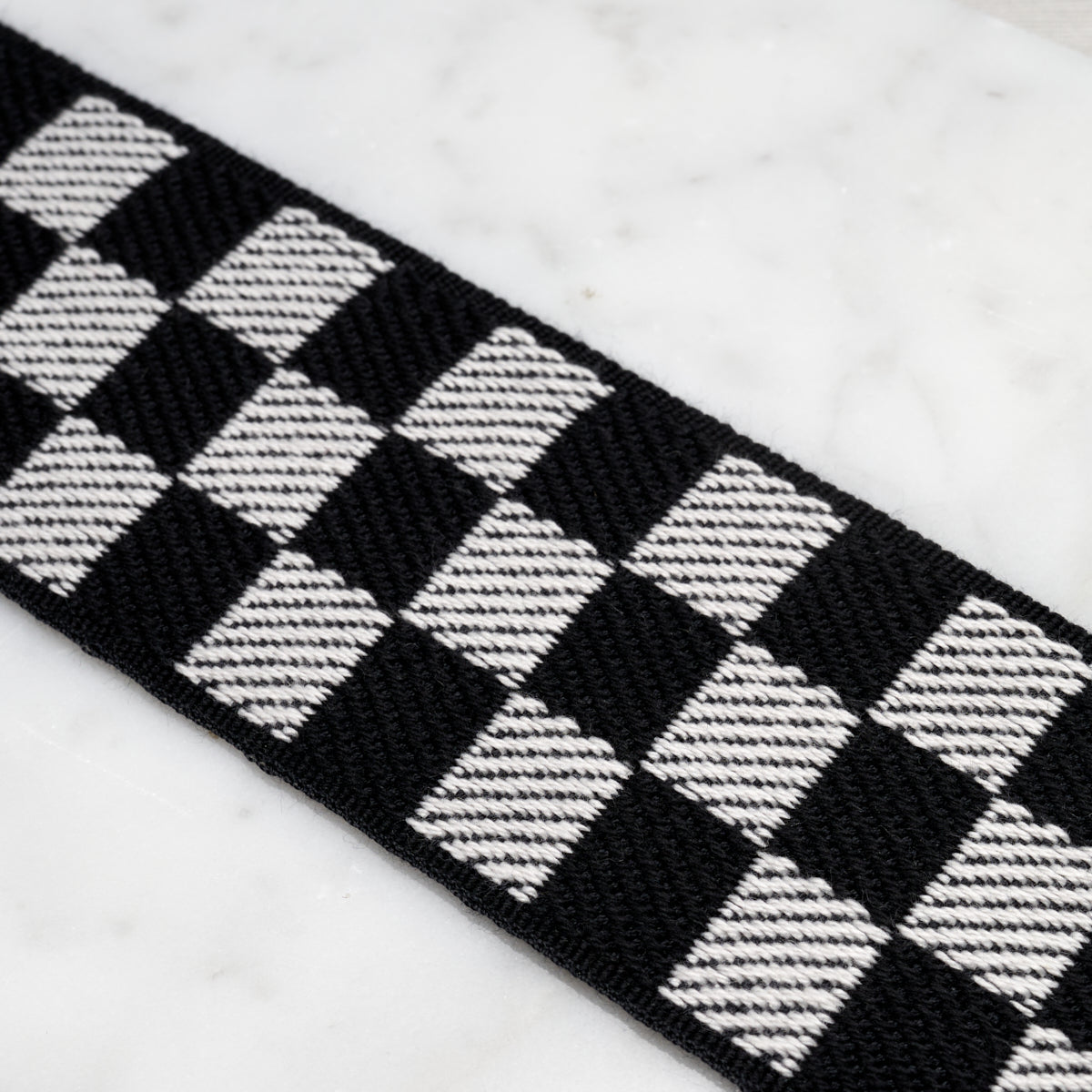 Purchase 82480 | Zee Tape, Black & Ivory - Schumacher Trim