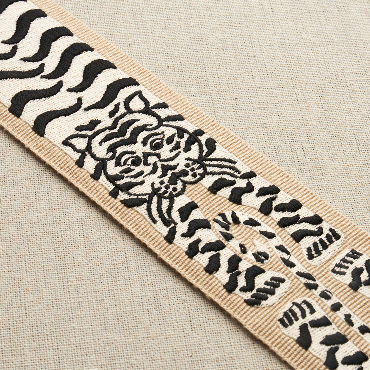 Purchase 82510 | Le Tigre Embroidered Trim, Neutral - Schumacher Trim