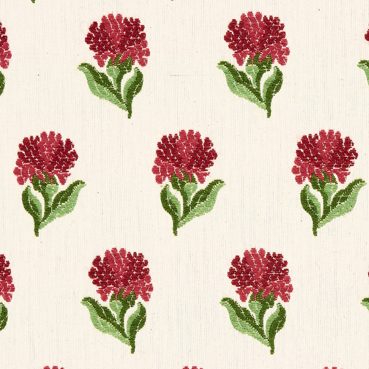 82630 | Rosina Floral, Garnet - Schumacher Fabric