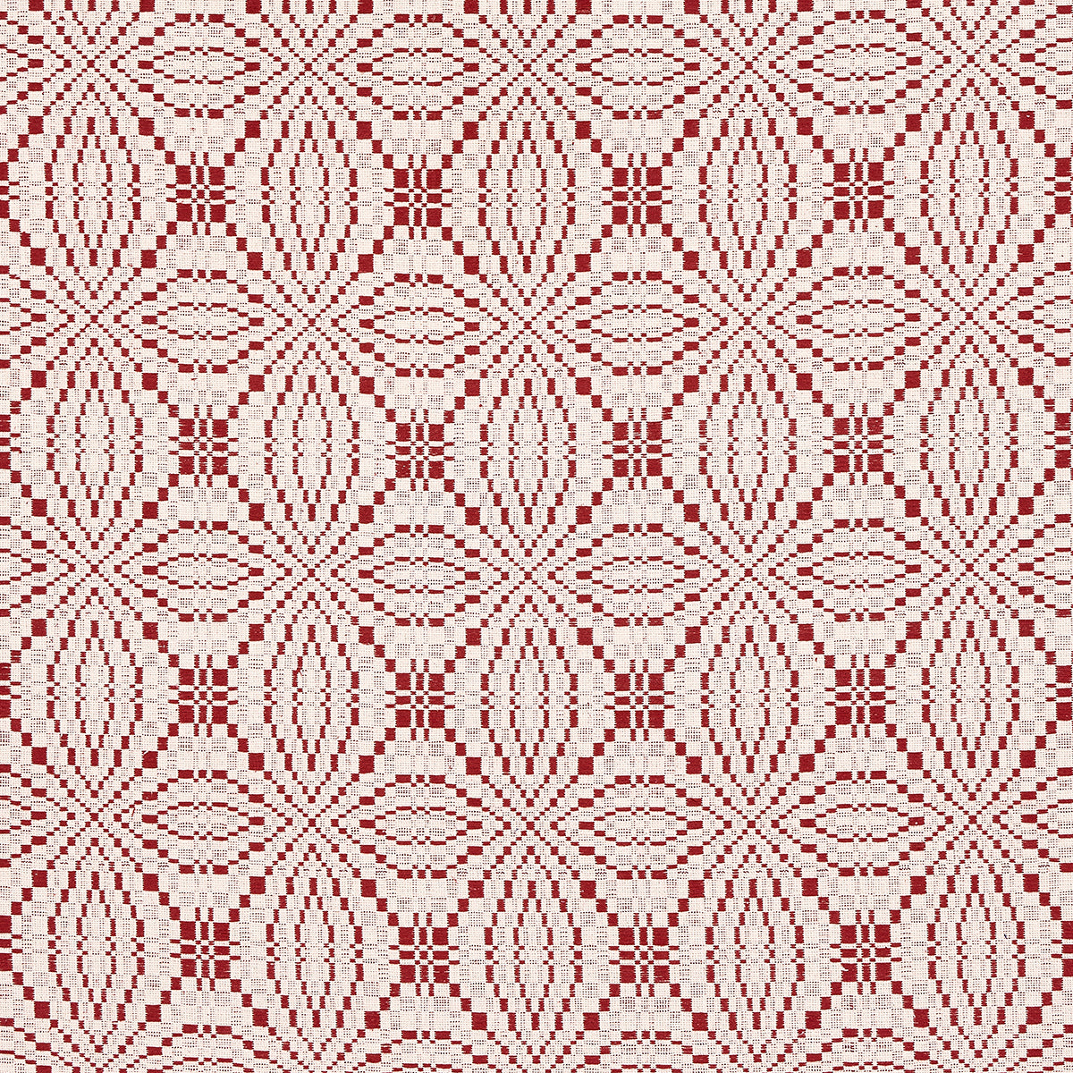 Purchase 82912 Francestown Coverlet, Crimson by Schumacher Fabric