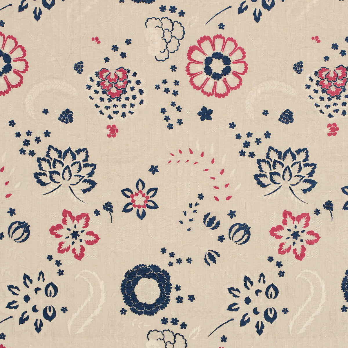 Purchase 83130 | Alessia Floral, Parchment - Schumacher Fabric