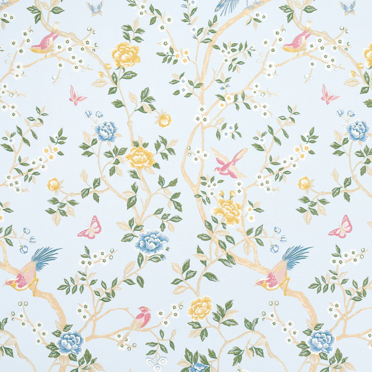 Purchase 83151 | Georgia Vine, Sky - Schumacher Fabric