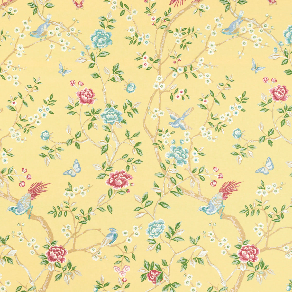 Purchase 83152 | Georgia Vine, Soft Yellow - Schumacher Fabric