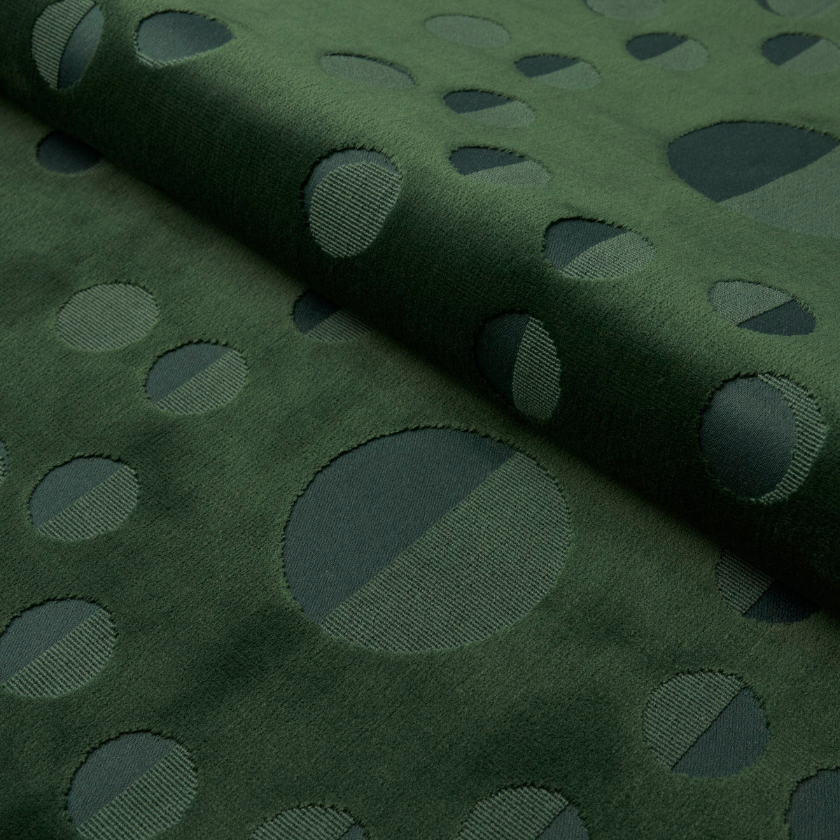 Purchase 83190 Moon Phase Velvet, Green by Schumacher Fabric