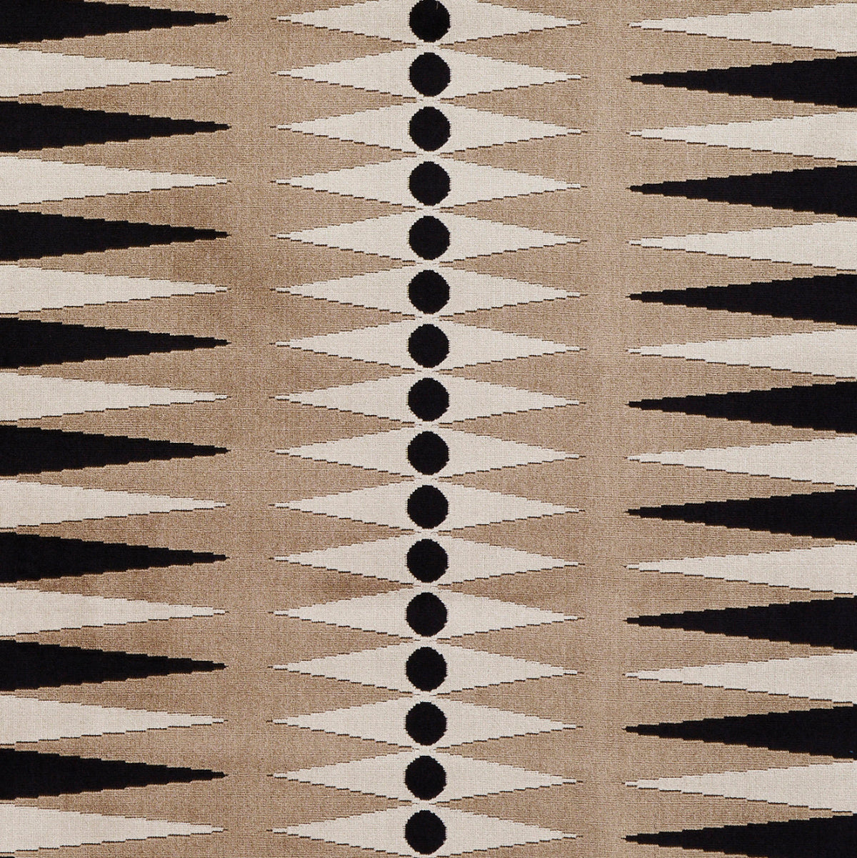 Purchase 83201 | Backgammon Cut Velvet, Neutral - Schumacher Fabric