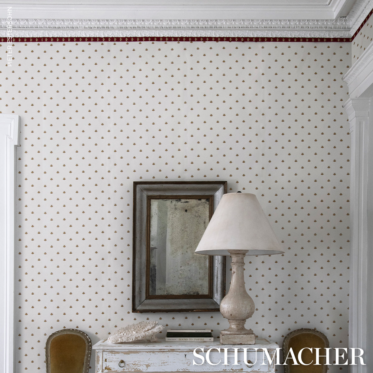 Purchase 83530 | Hubert'S Bees Tape, Rouge & Gold - Schumacher Trim