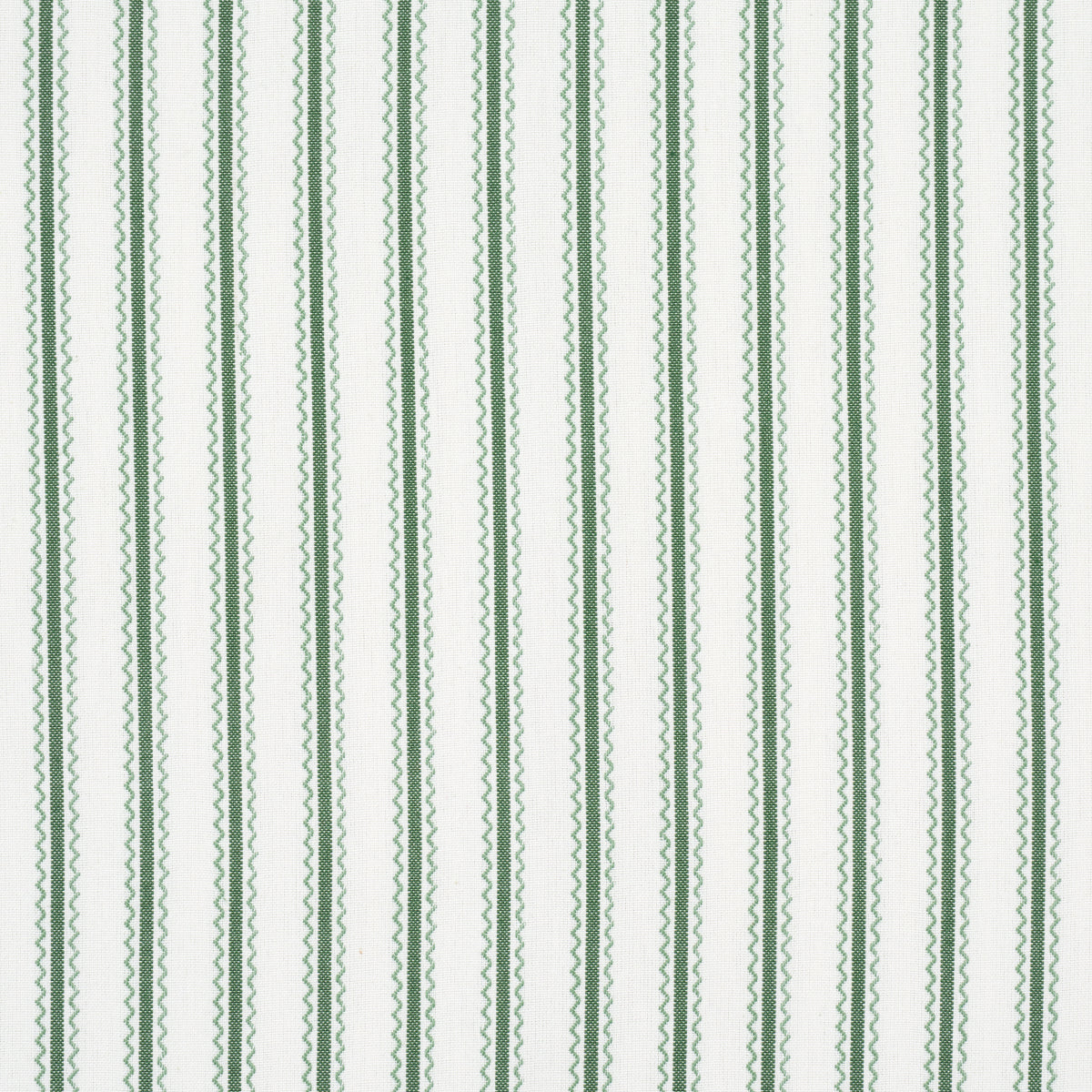 Purchase 83700 | Birdie Ticking Stripe, Leaf Green - Schumacher Fabric
