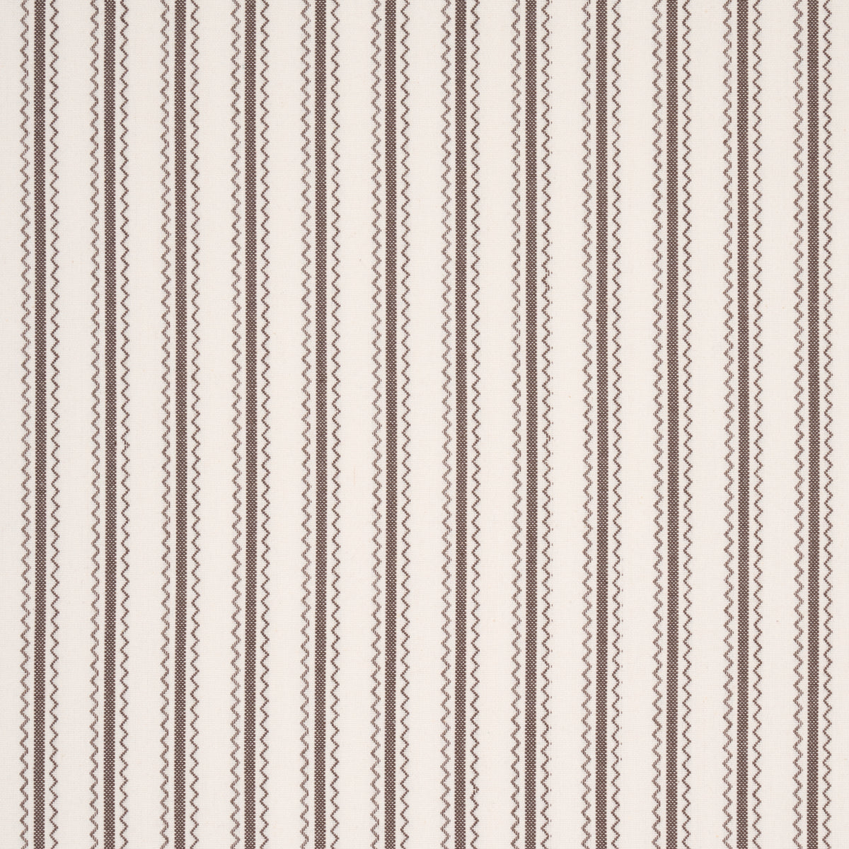 Purchase 83704 | Birdie Ticking Stripe, Brown - Schumacher Fabric