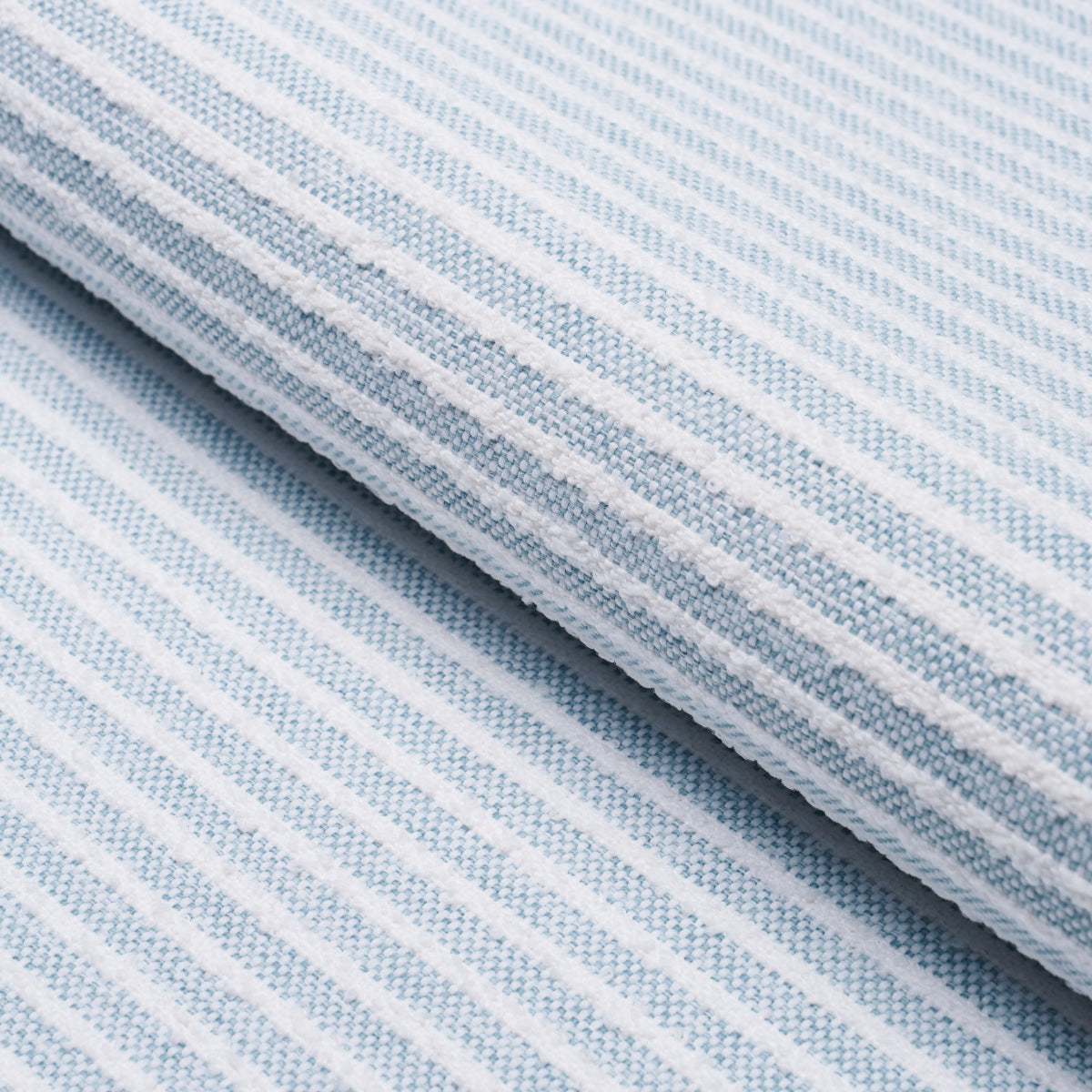 Purchase 84260 | Boucle Stripe Indoor/Outdoor, Chambray - Schumacher Fabric