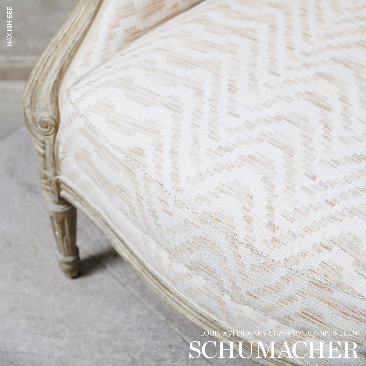 Purchase 84641 | Stepped Chevron, Linen - Schumacher Fabric