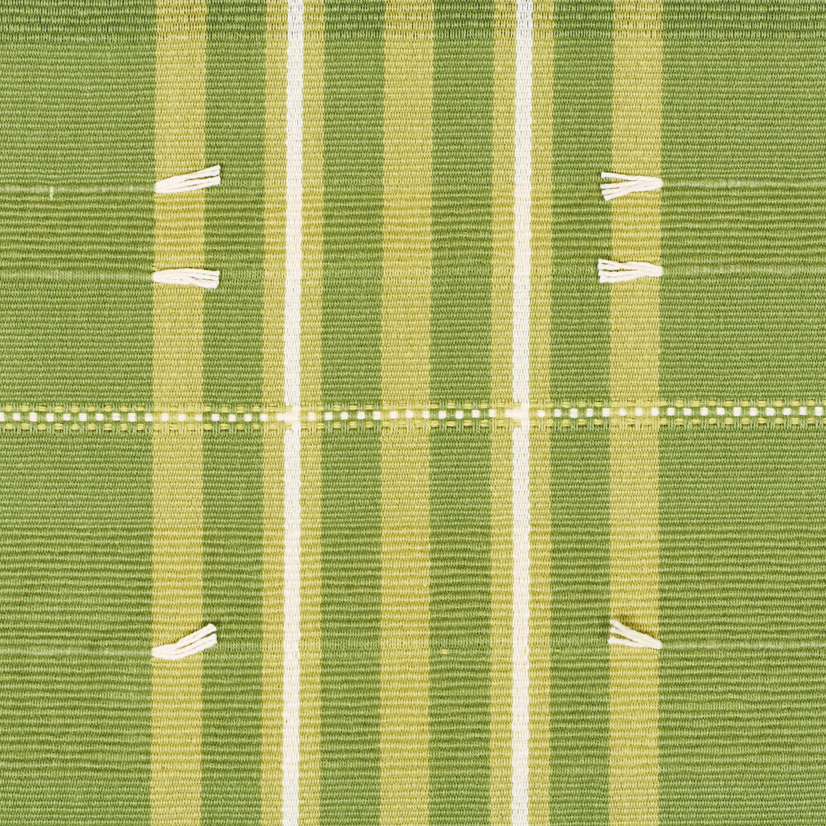 Purchase 84781 | Remmy Hand Woven Stripe, Leaf - Schumacher Fabric