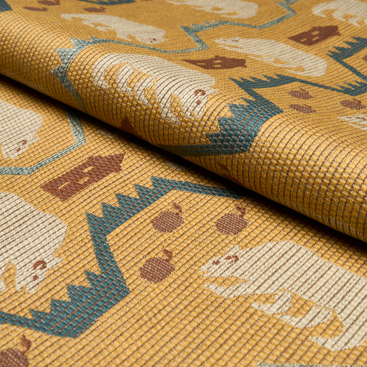 Purchase 84980 | Bear Brigade, Ochre - Schumacher Fabric