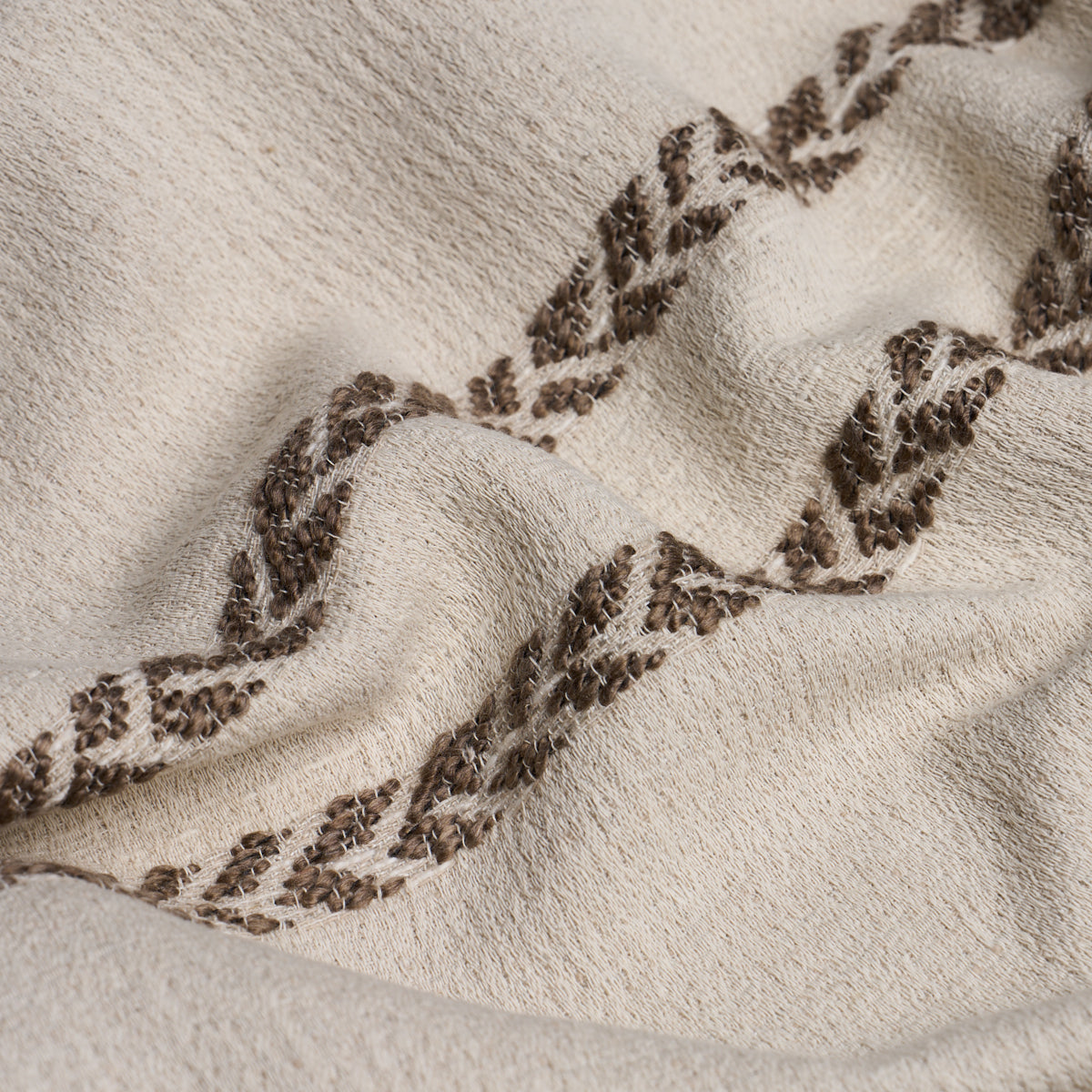 Purchase 85050 | Plains Stripe Casement, Flax - Schumacher Fabric