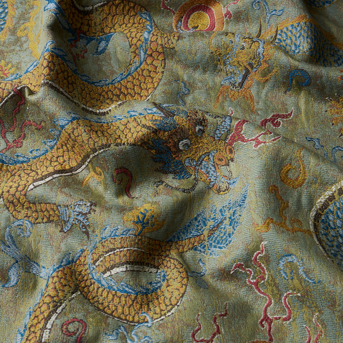 Purchase 85090 | Serpentine Dragon, Multi - Schumacher Fabric