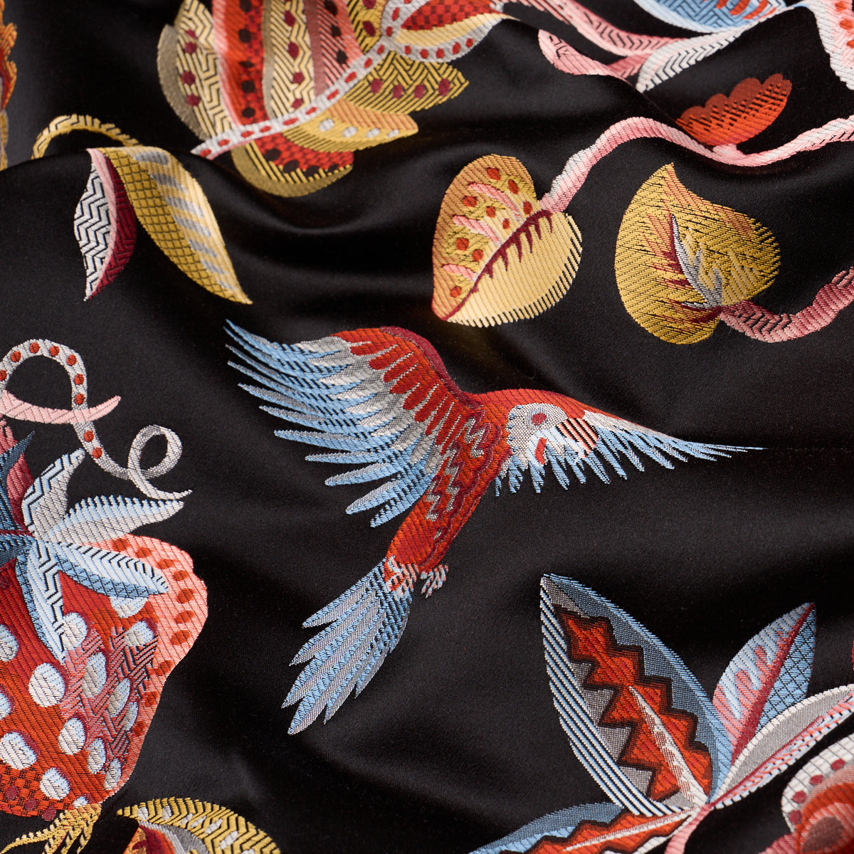 Purchase 85110 | Birds Of Paradise, Noir - Schumacher Fabric