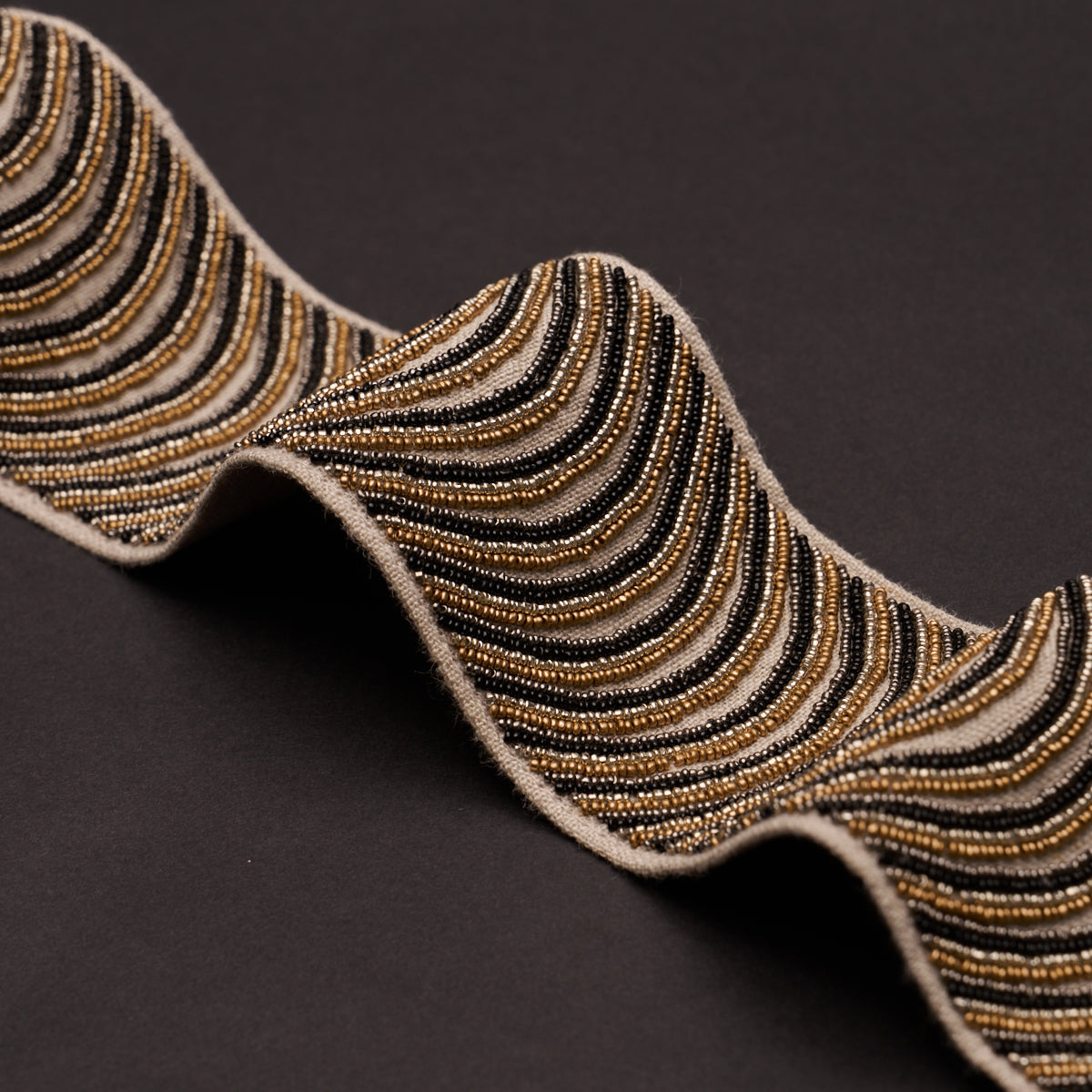 Purchase 85570 | Ziegfeld Hand Beaded Tape, Gilt - Schumacher Trim