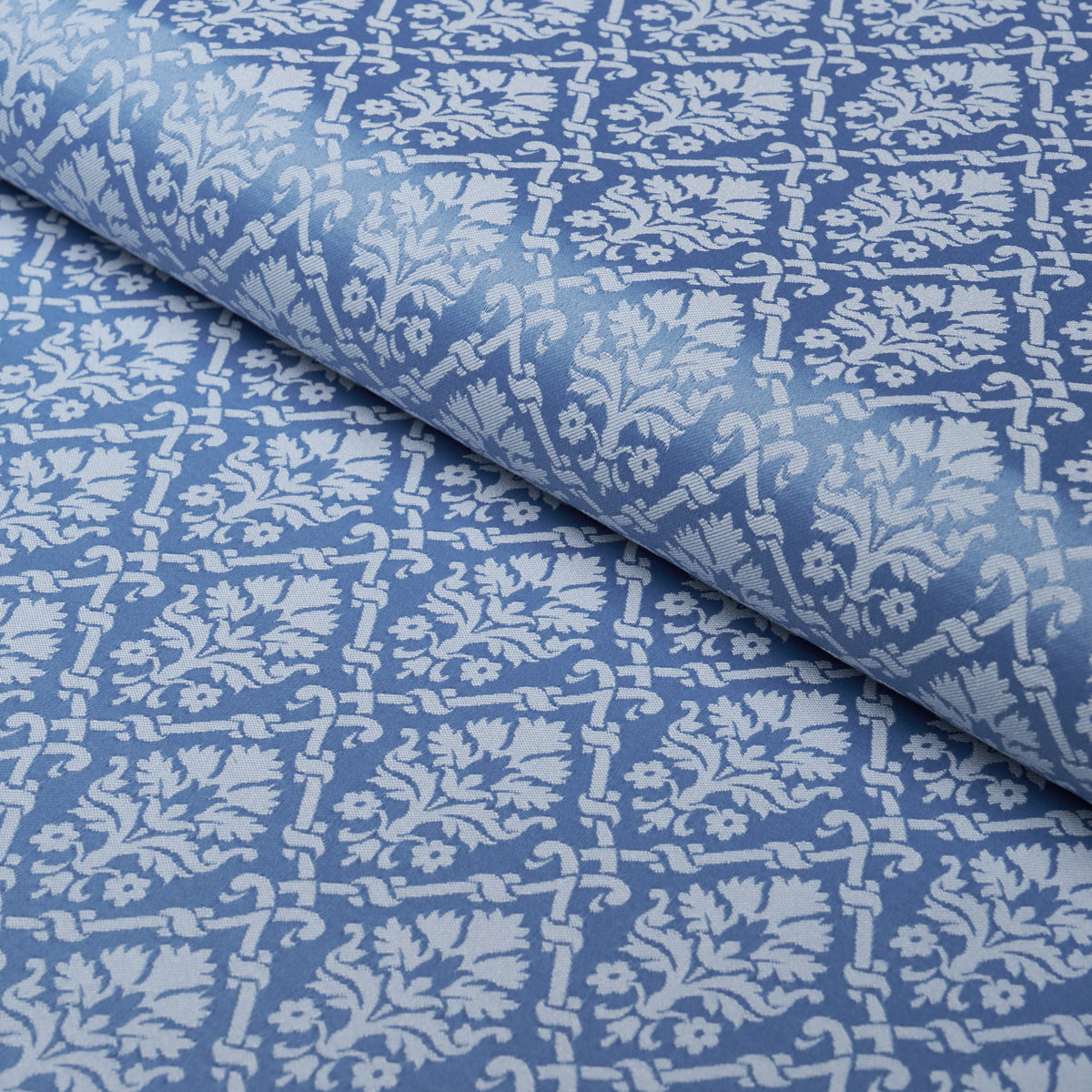 Purchase 85724 | Grant Damask, Cobalt - Schumacher Fabric