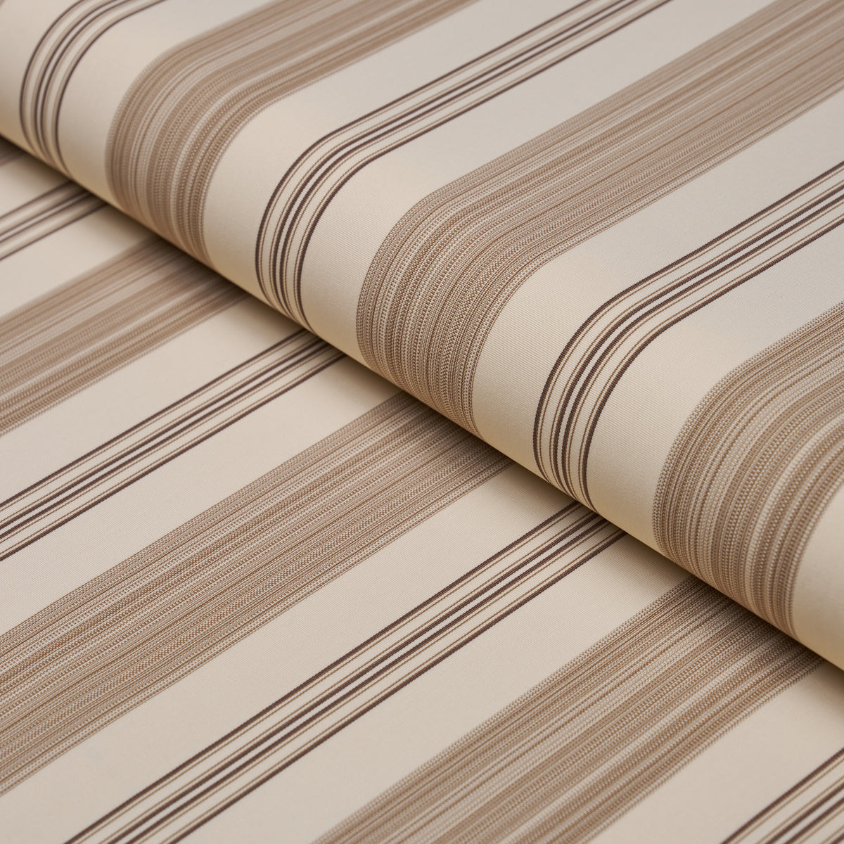 Purchase 85755 | Jefferson Tented Stripe, Brown - Schumacher Fabric