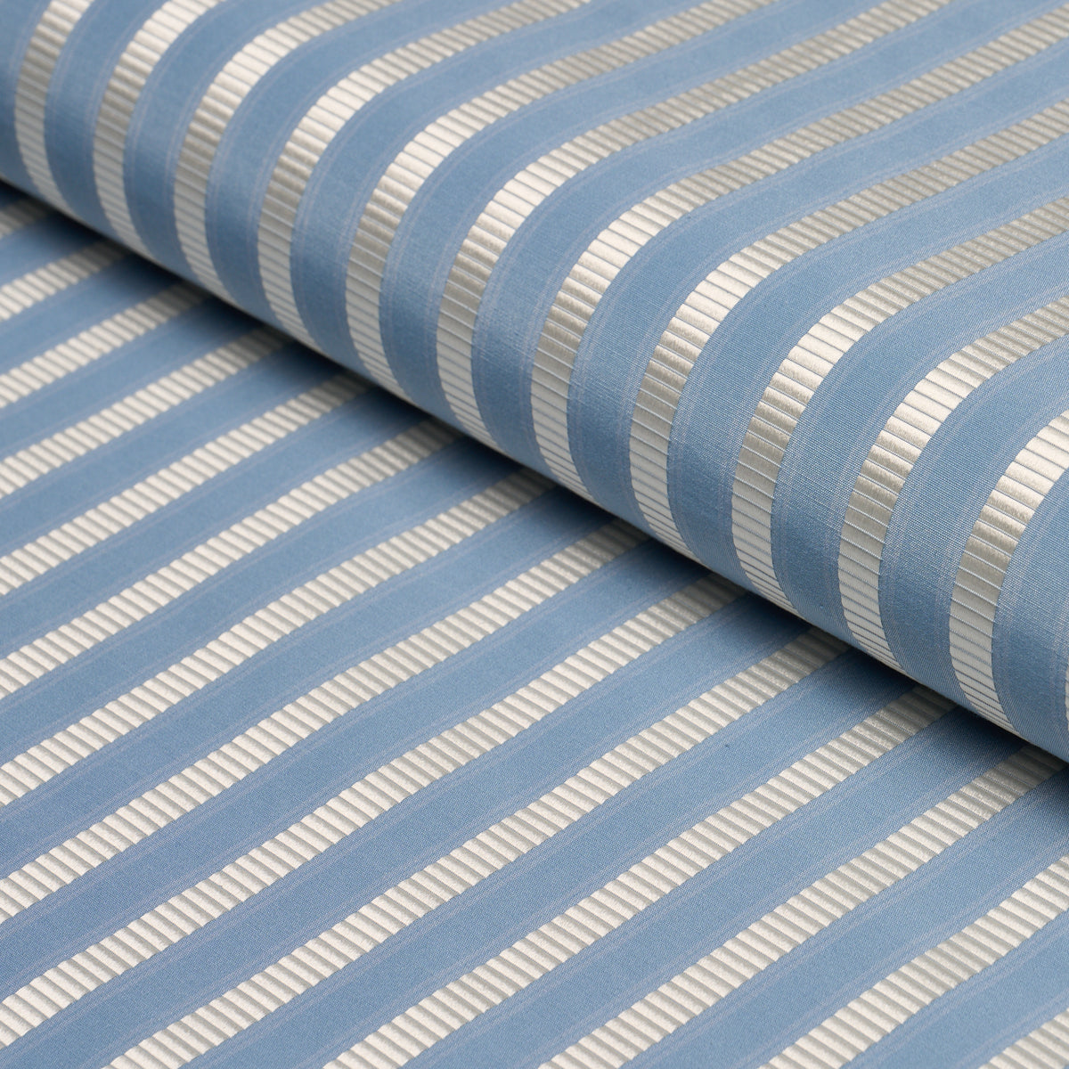 Purchase 85760 | Lincoln Small Stripe, Blue - Schumacher Fabric