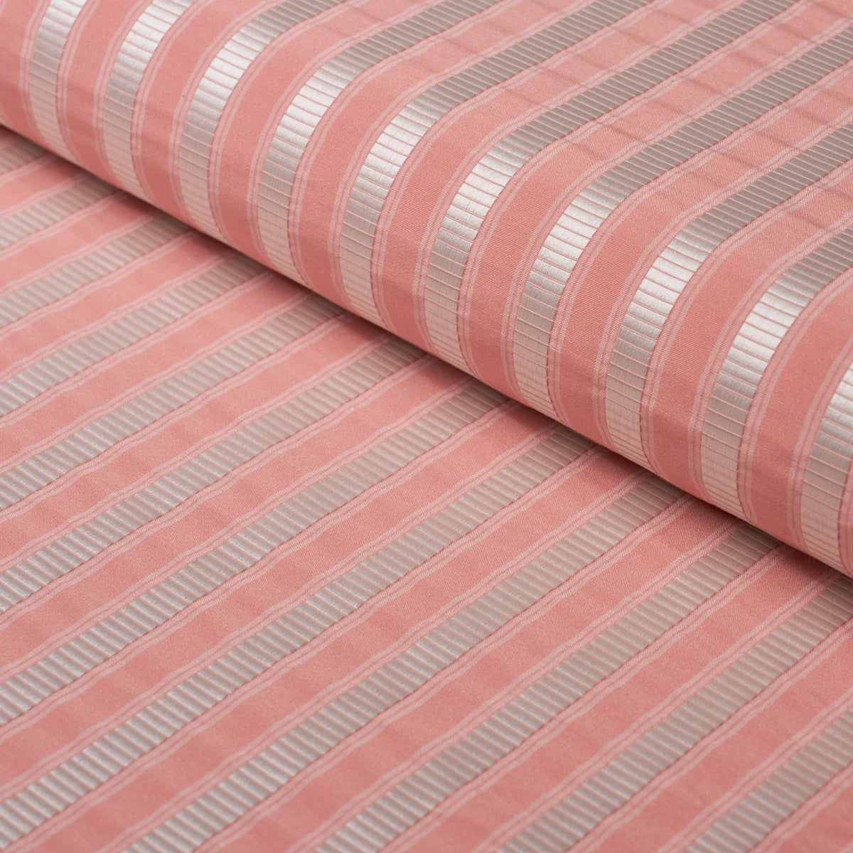 Purchase 85766 | Lincoln Small Stripe, Pink - Schumacher Fabric