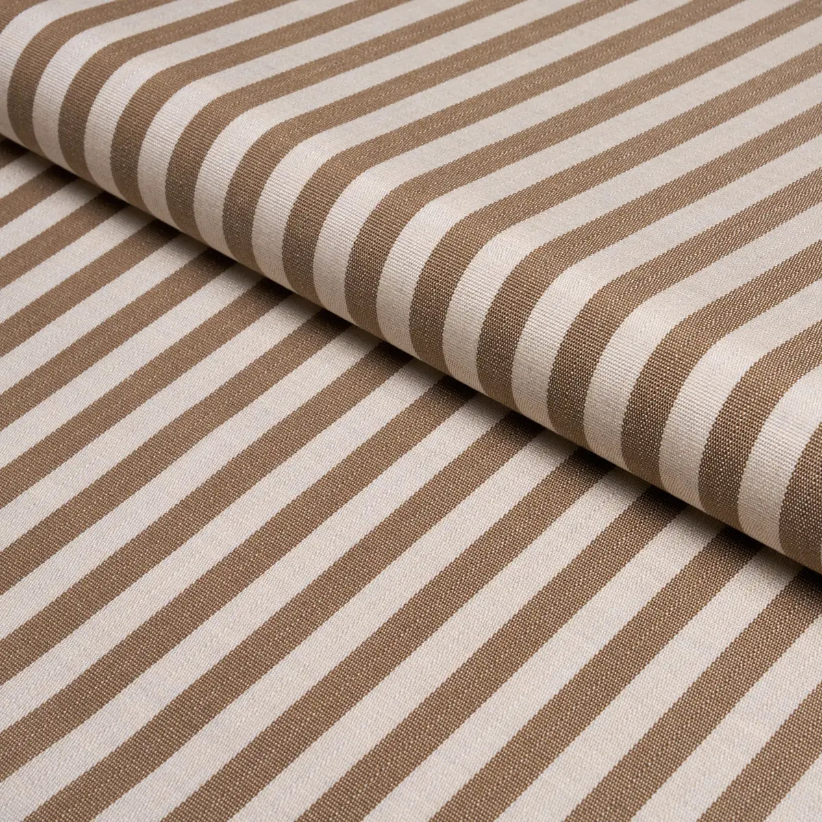 Sample - 85811 | Hanson Indoor/Outdoor Stripe Narrow, Brown - Schumacher Fabric