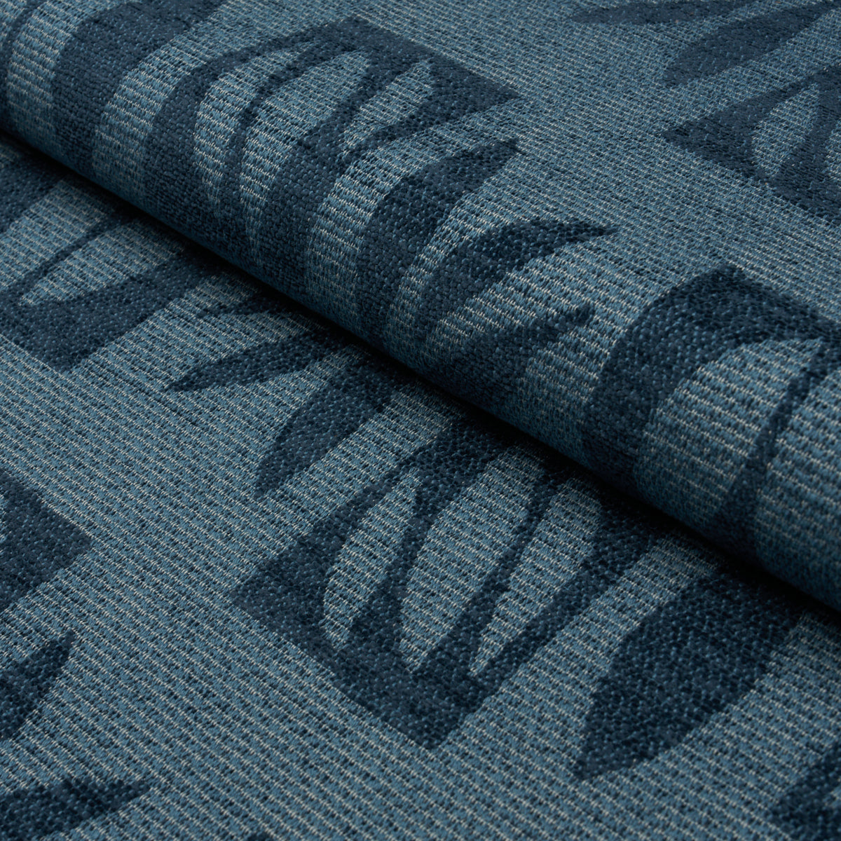 Purchase 85880 | Banana Leaf Cut Out, Blue - Schumacher Fabric