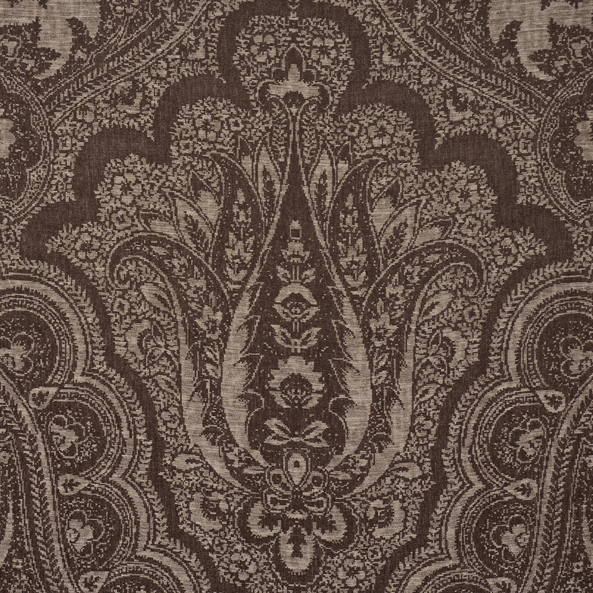 Purchase 86122 | Amara Paisley, Mocha - Schumacher Fabric