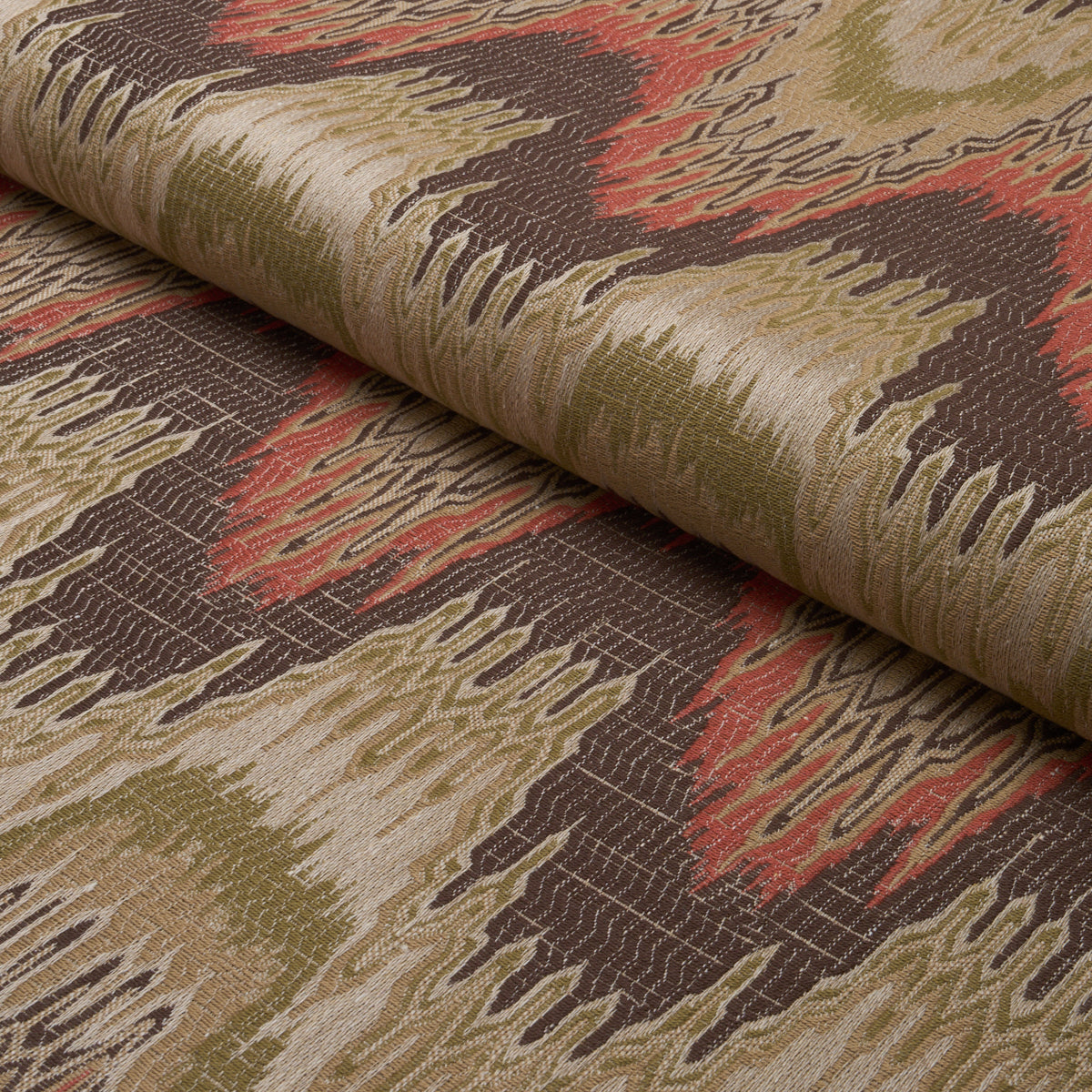 Purchase 86130 | Elio Flamestitch, Ruby - Schumacher Fabric