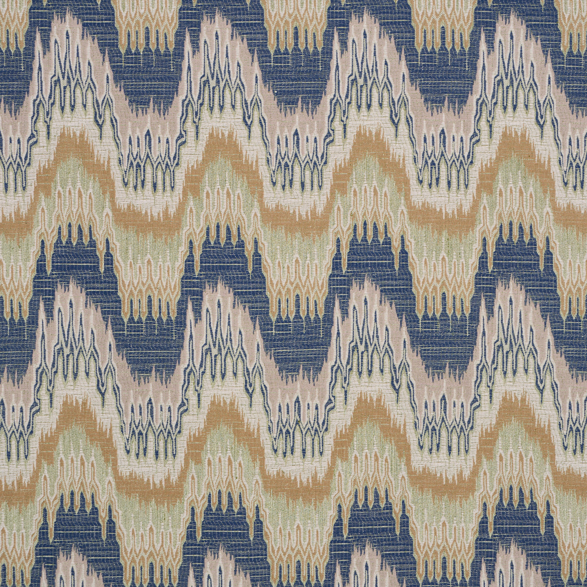 Purchase 86131 | Elio Flamestitch, Indigo - Schumacher Fabric