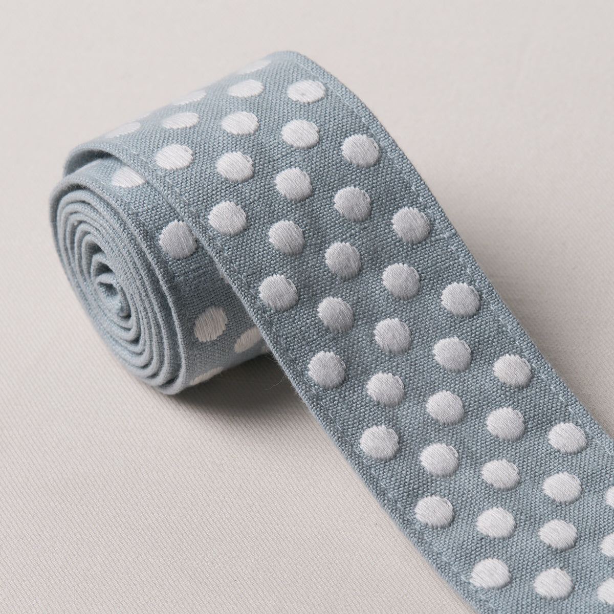 Purchase 86292 | Dotted Embroidered Tape, Sky - Schumacher Trim