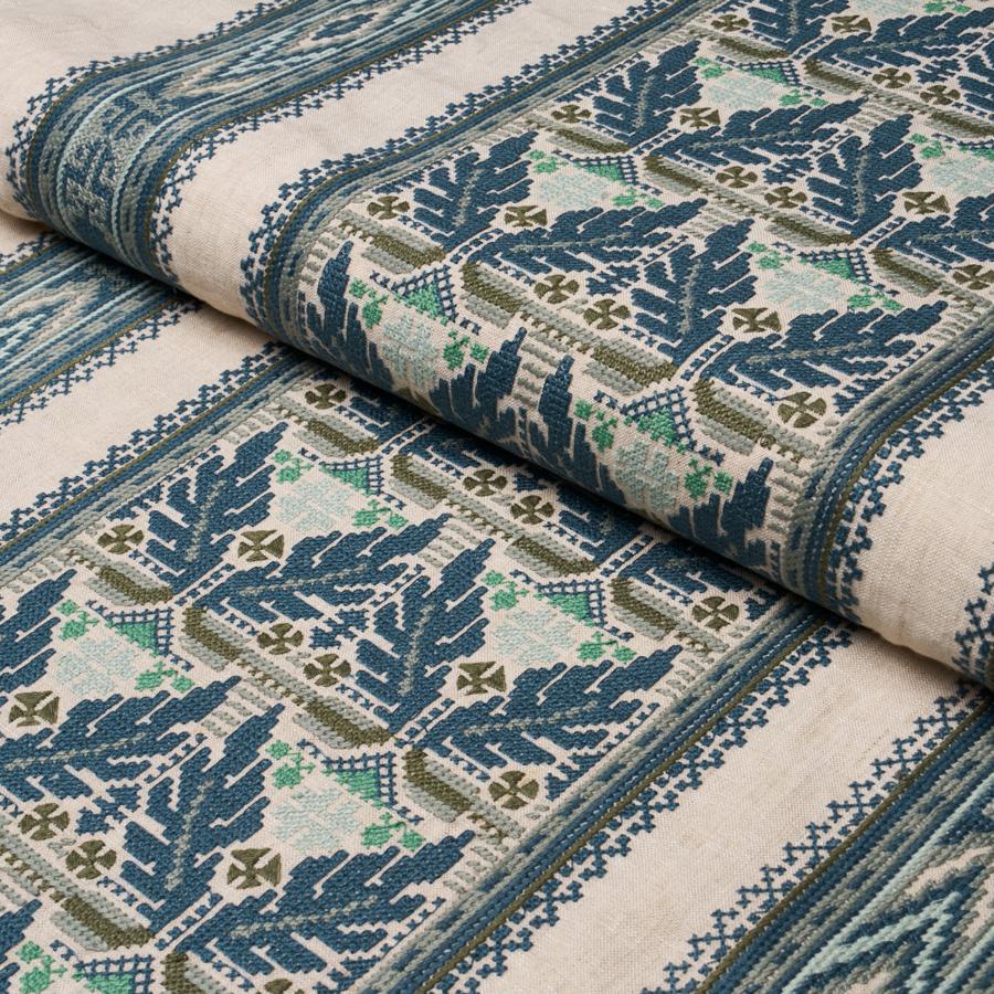Purchase 86550 | Ayla Embroidery, Ocean - Schumacher Fabric