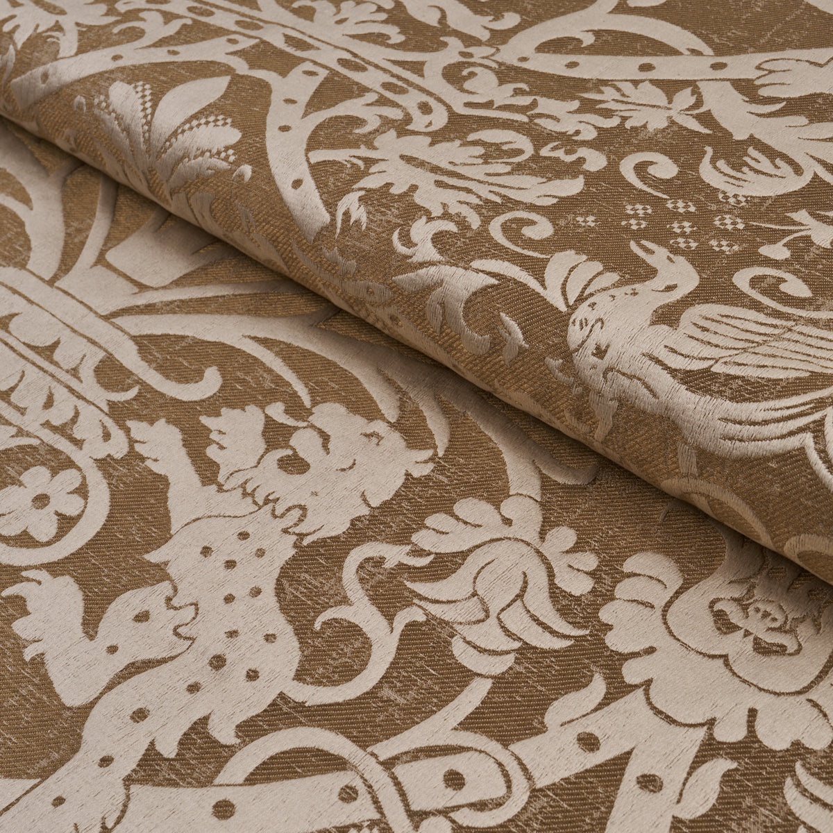 Purchase 86591 | Dougal Damask, Wheat - Schumacher Fabric