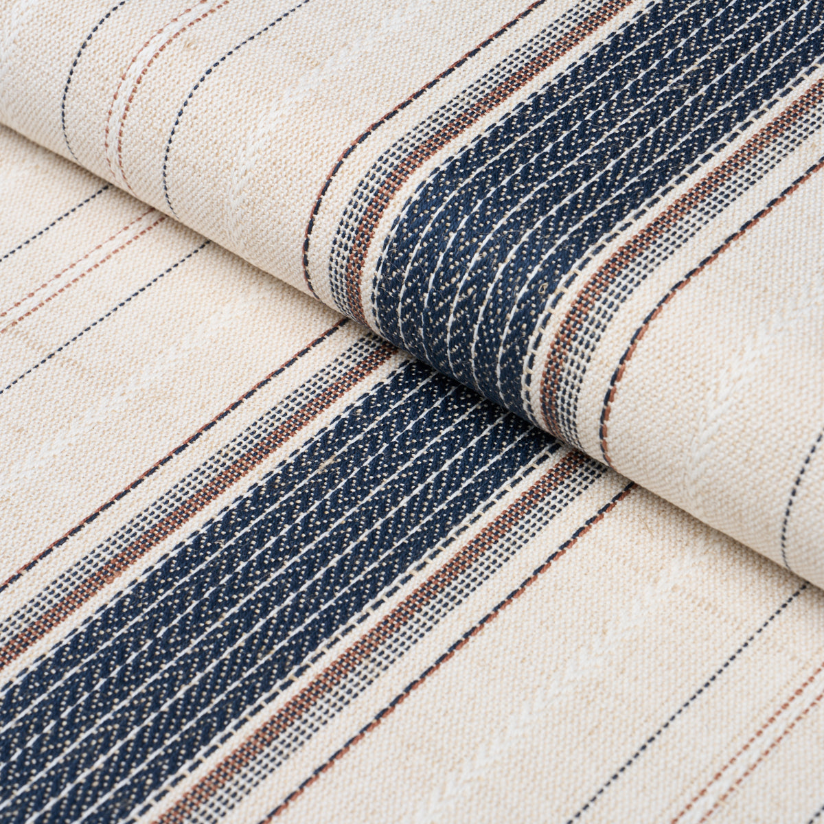 Purchase 86711 | Idris Stripe, Indigo - Schumacher Fabric