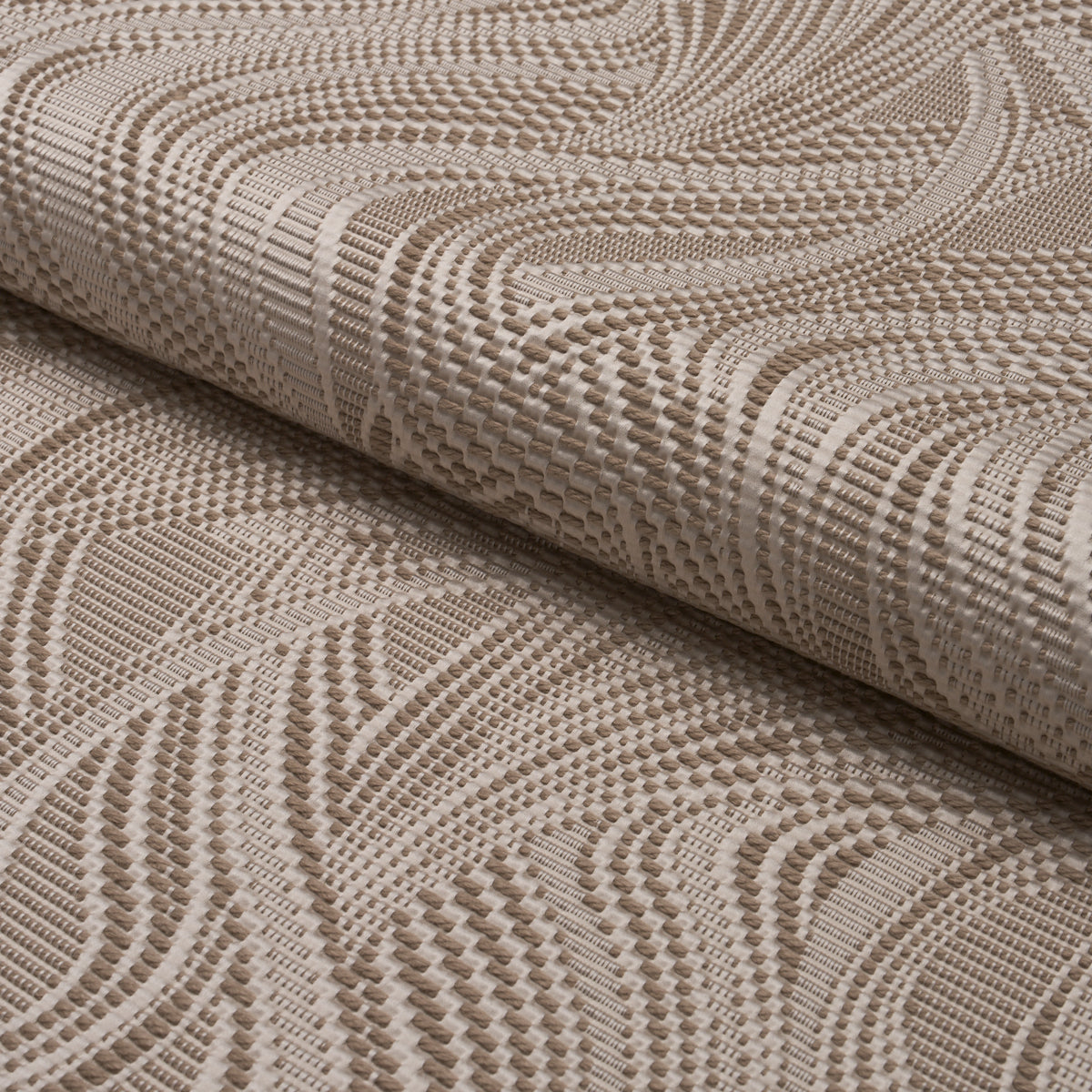 Purchase 86890 | Quilted Waves Indoor/Outdoor, Metallic Brown - Schumacher Fabric