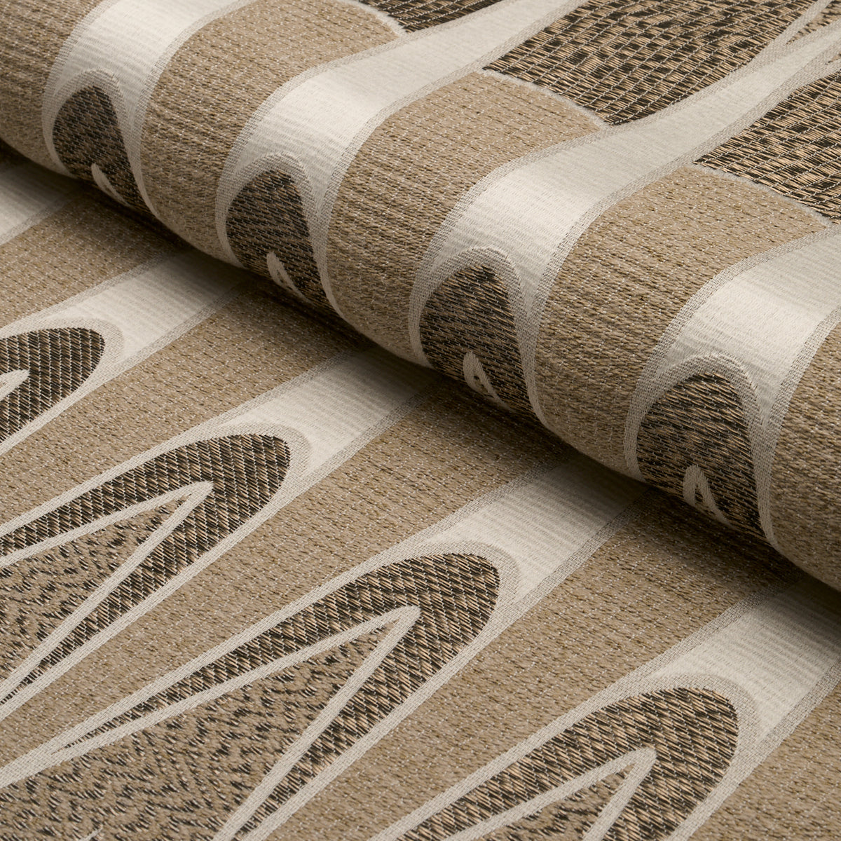 Purchase 86941 | Nightfall Skyline, Metallic Brown - Schumacher Fabric