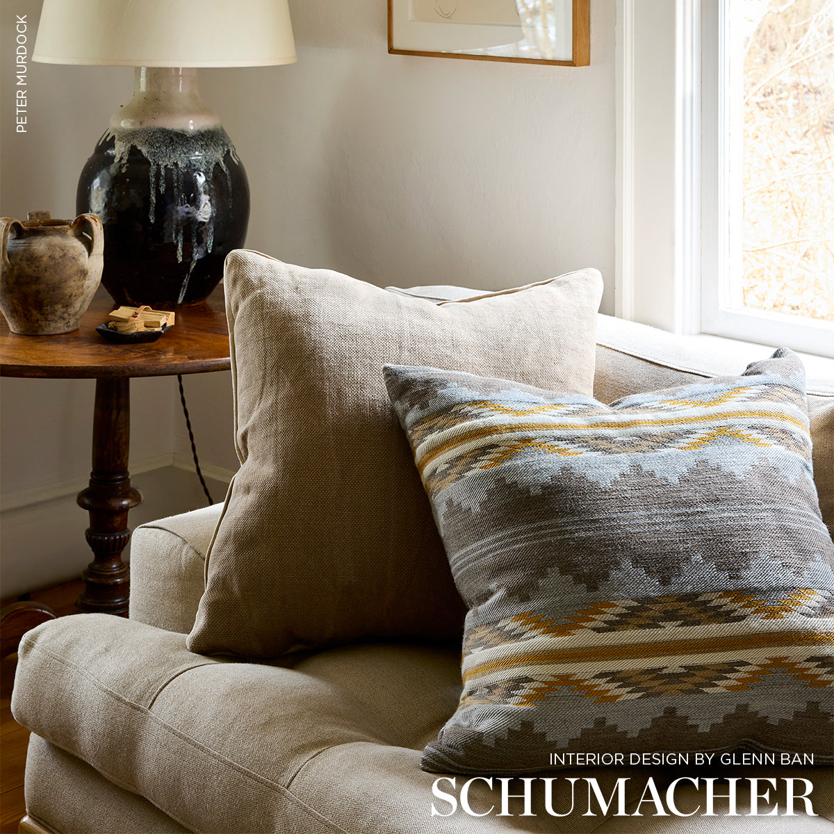 Purchase 87022 | Monsoon, Neutral - Schumacher Fabric