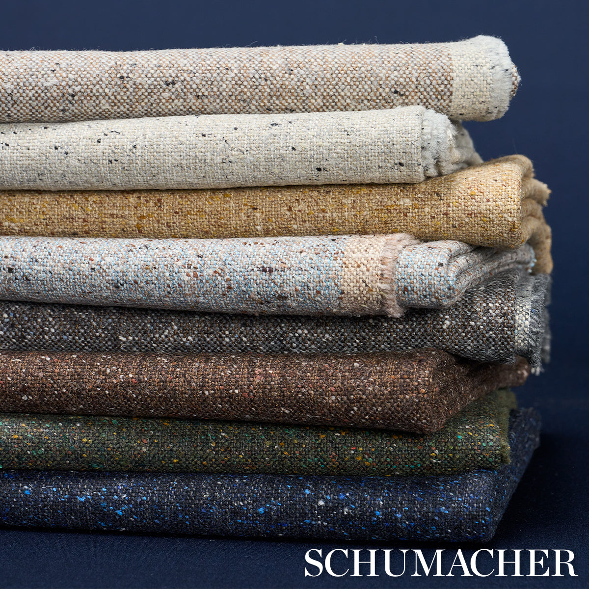 Purchase 87313 | Clarke Donegal Wool Blend, Dark Brown - Schumacher Fabric