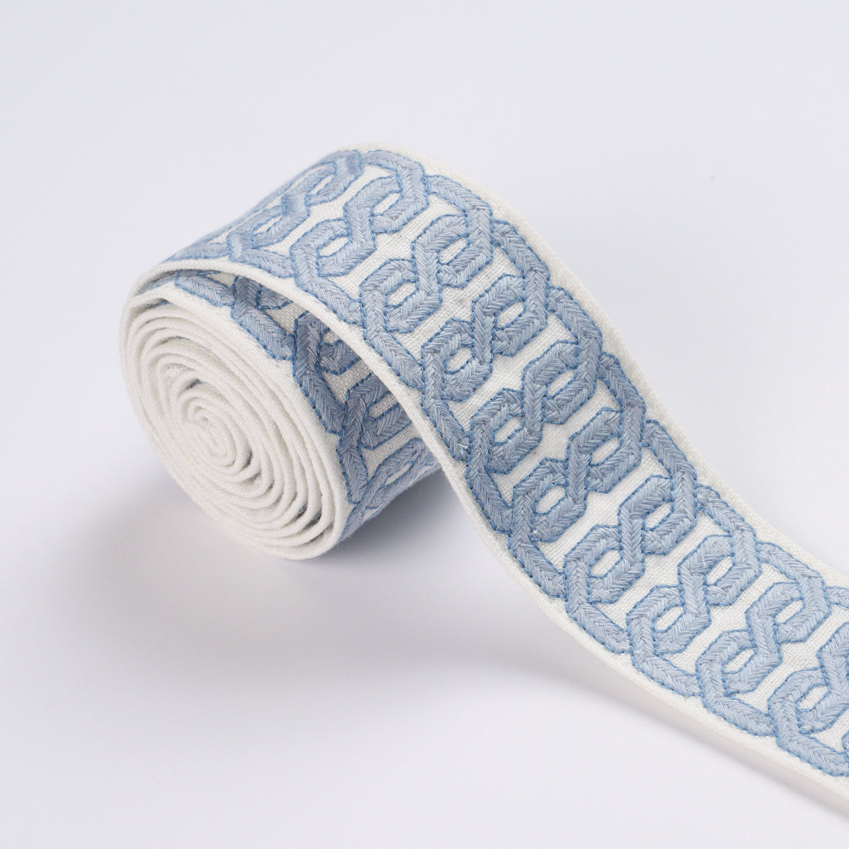 Purchase 87820 | Solene Tape, Blue - Schumacher Trim