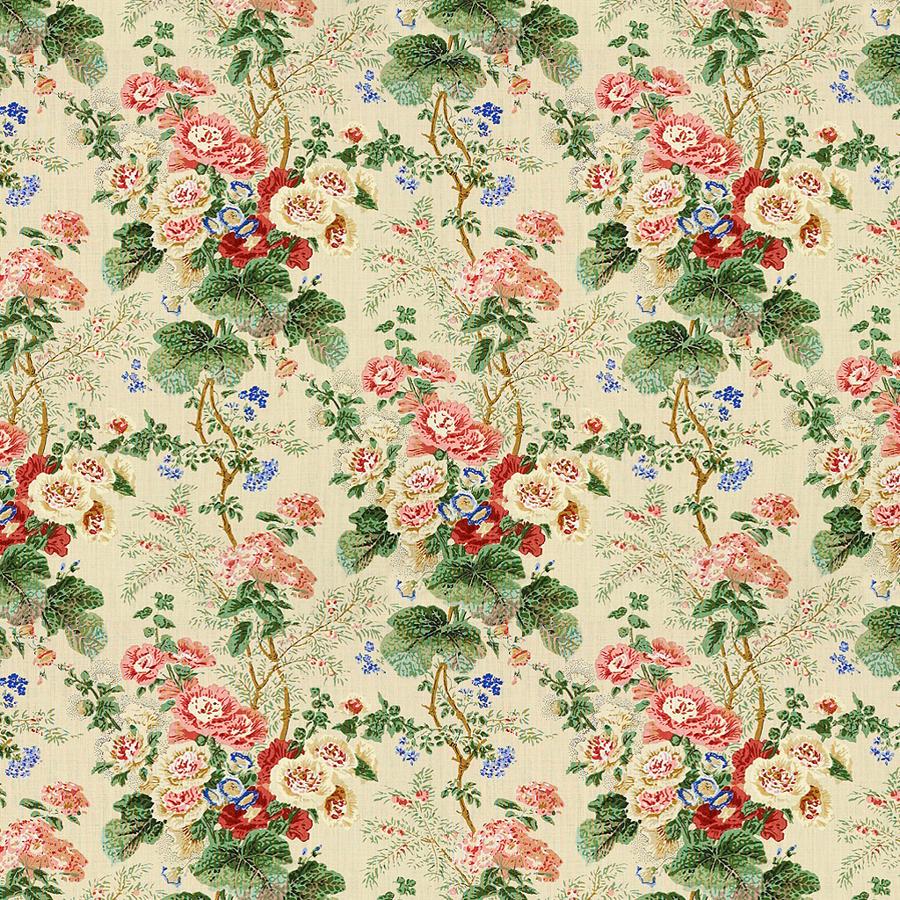 Sample 879020.LJ.0 Althea Print, Pop S Cr Multipurpose Fabric by Lee Jofa
