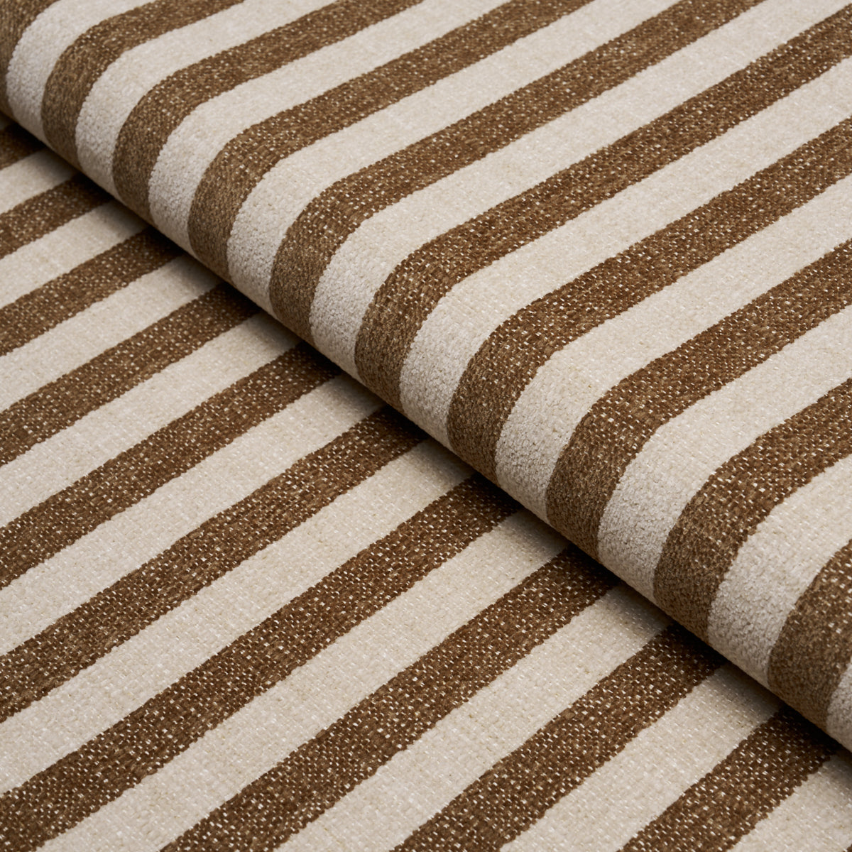 Purchase 88651 | Mallie Performance Stripe, Brown - Schumacher Fabric