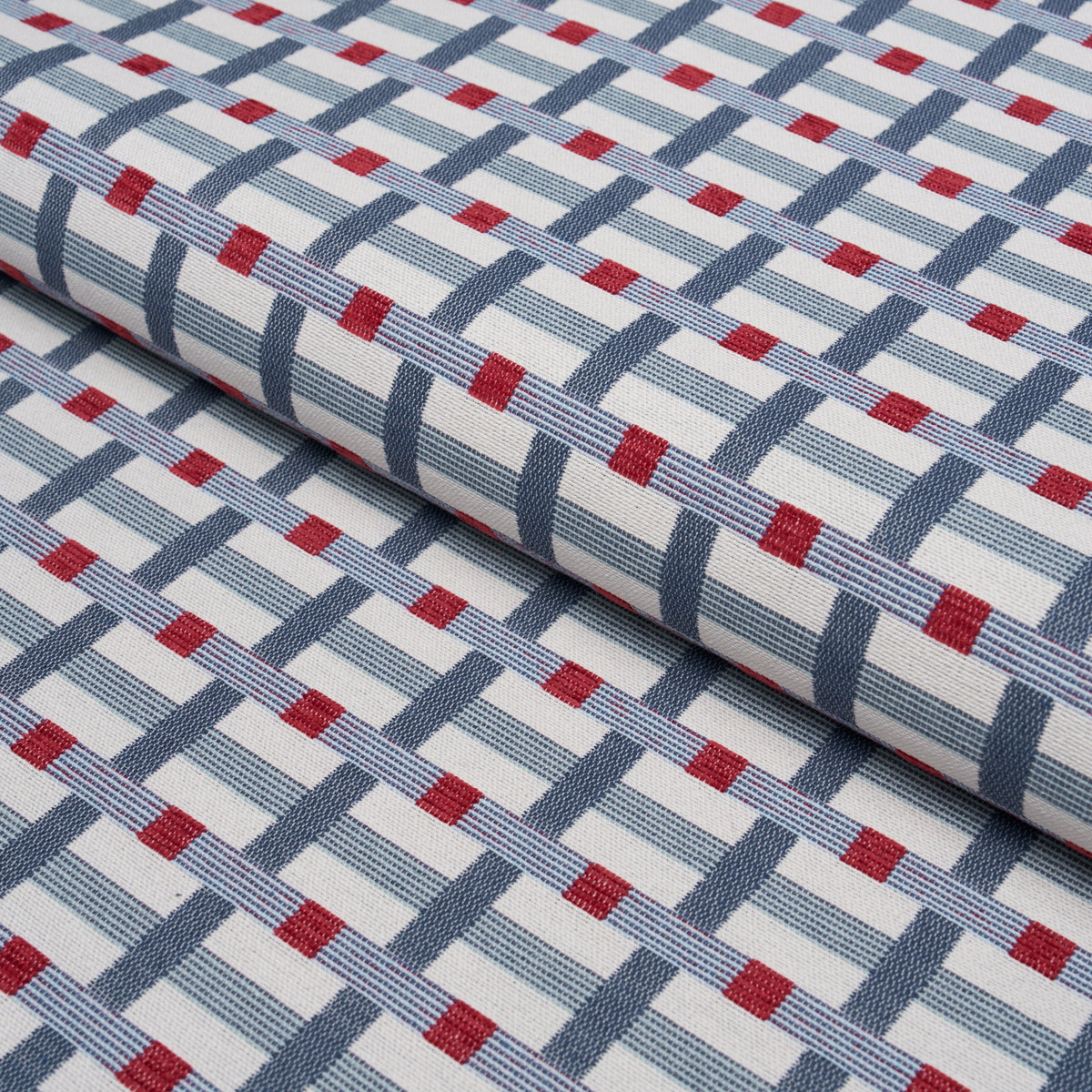 Purchase 88681 | Stone Harbor Performance, Blue & Red - Schumacher Fabric