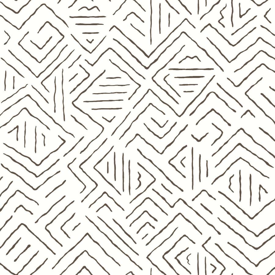 Sample - Ab3081 | Artifacts, Sirih Black - Antonina Vella Wallpaper