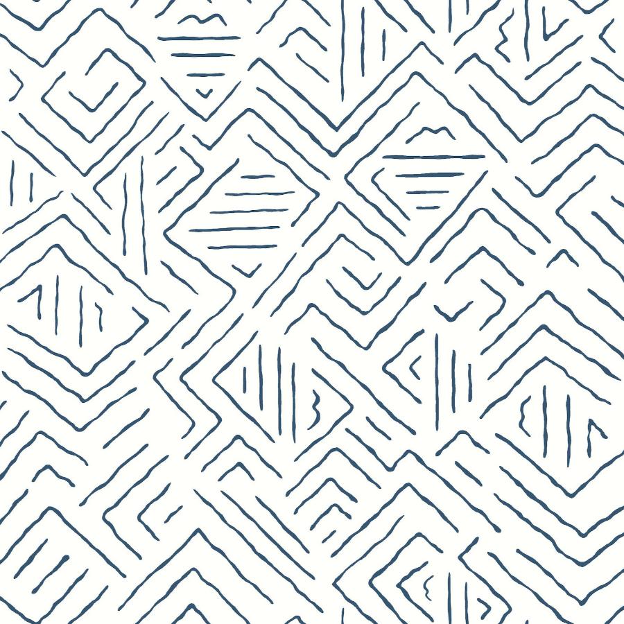Sample - Ab3083 | Artifacts, Sirih Navy - Antonina Vella Wallpaper