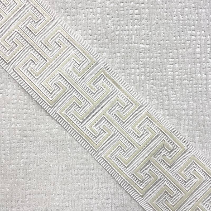Sample 9339 Adler Tape Cotton, White by Magnolia Fabric