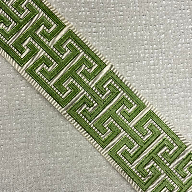 Sample 9385 Adler Tape Kiwi, Green by Magnolia Fabric
