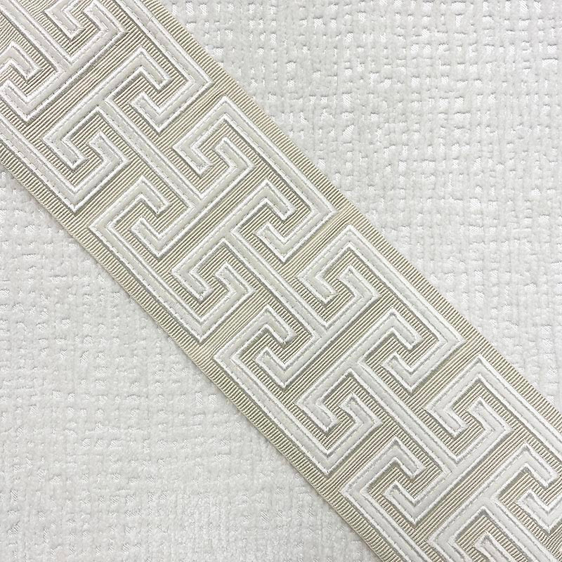 Sample 9381 Adler Tape Powder, Off White/Ivory by Magnolia Fabric