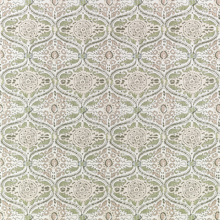 Purchase Anna French Fabric Item# AF10755 pattern name Cecilia color name Green and Beige.