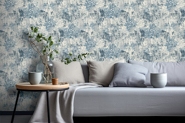 Purchase AH100192AH Brewster Wallpaper, Sergio Blue Abstract Texture - Arthouse12