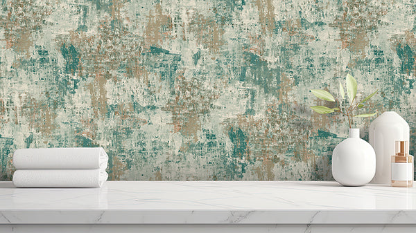 Purchase AH100193AH Brewster Wallpaper, Sergio Green Abstract Texture - Arthouse12